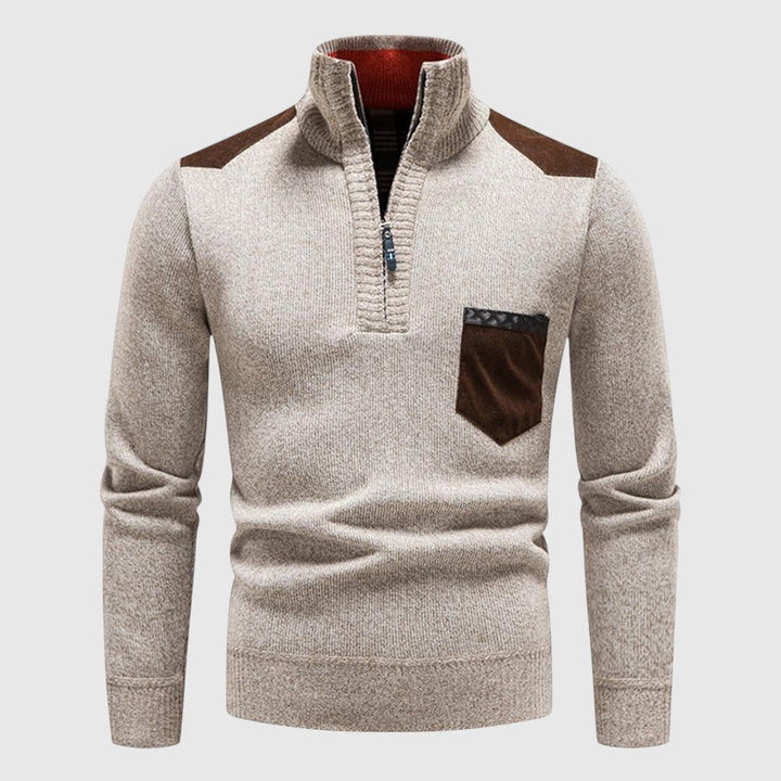 Libuše - Pull en laine avec zip