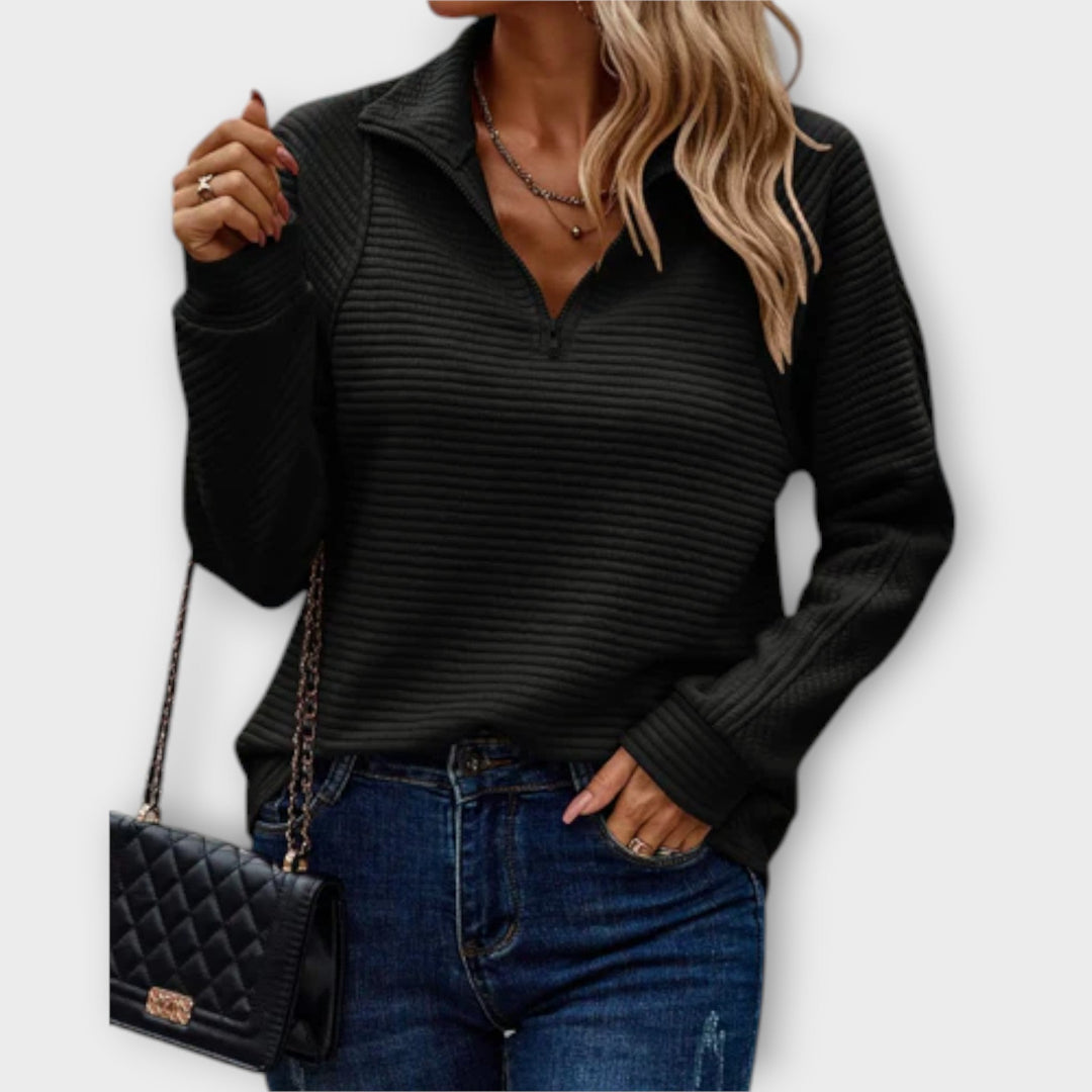 Vilja - Pull avec zip polo