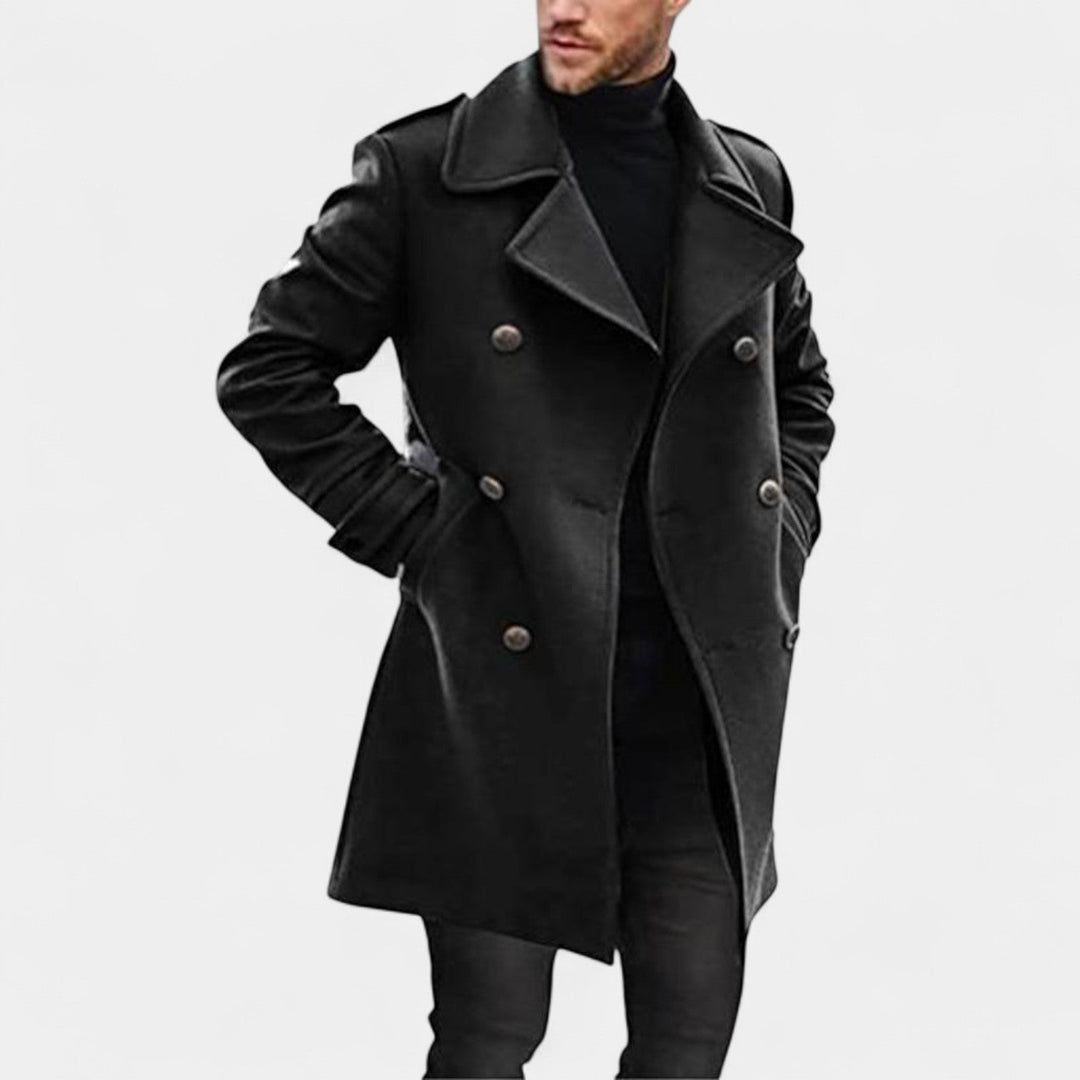Marek – Manteau élégant à double boutonnage