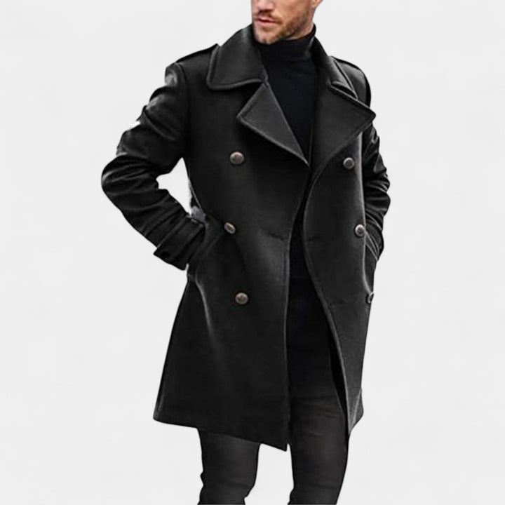 Marek – Manteau élégant à double boutonnage