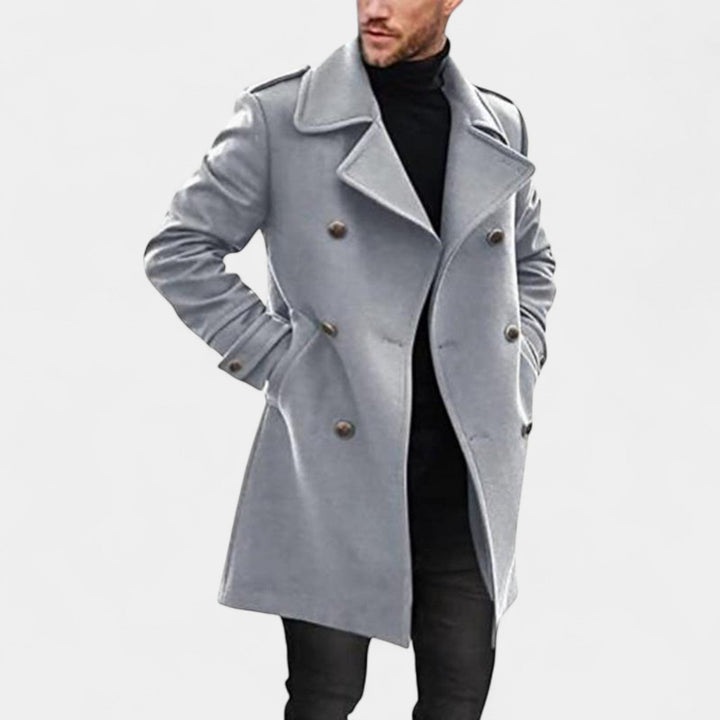 Marek – Manteau élégant à double boutonnage
