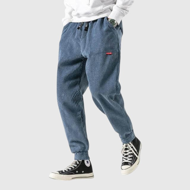Libuše - Pantalons en velours côtelé Alloro