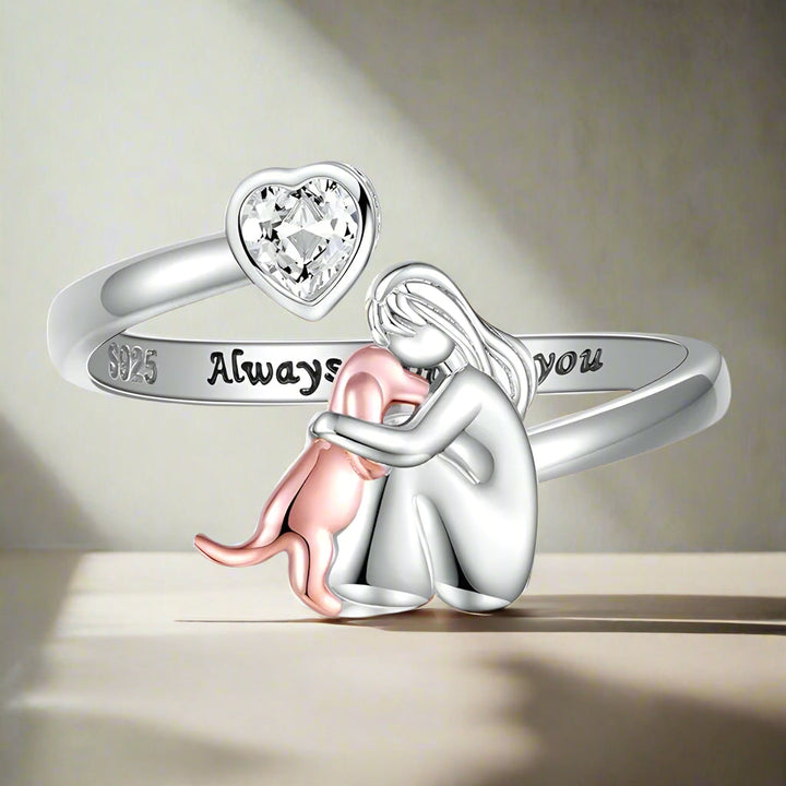 Veronika - Bague ajustable “Toujours dans mon cœur”
