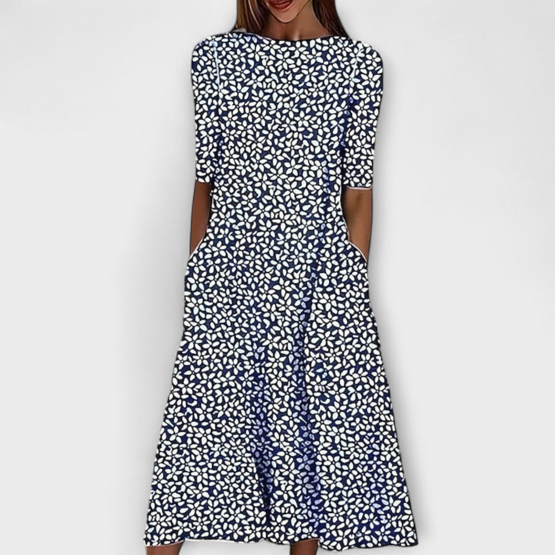Adelina - Robe fleurie de bord de mer